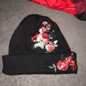 Black & Rose Beanie